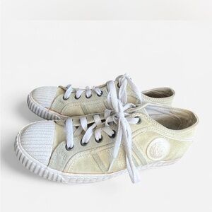 Diesel Cream Suede Sneakers